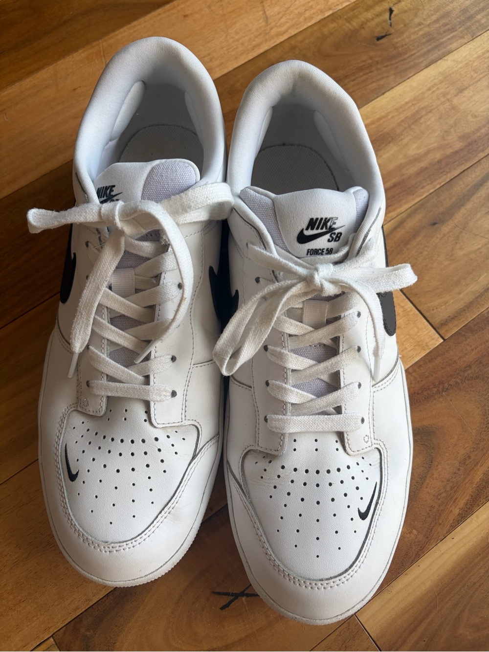 Nike SB Force 58 Men’s White/Black Shoes